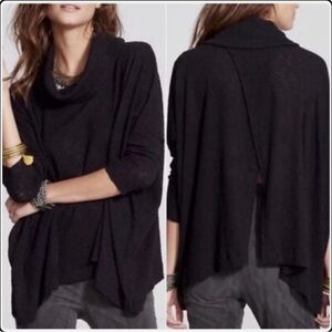 Free People Beach World Traveler
Cowl Neck Split Back Open Ribbed